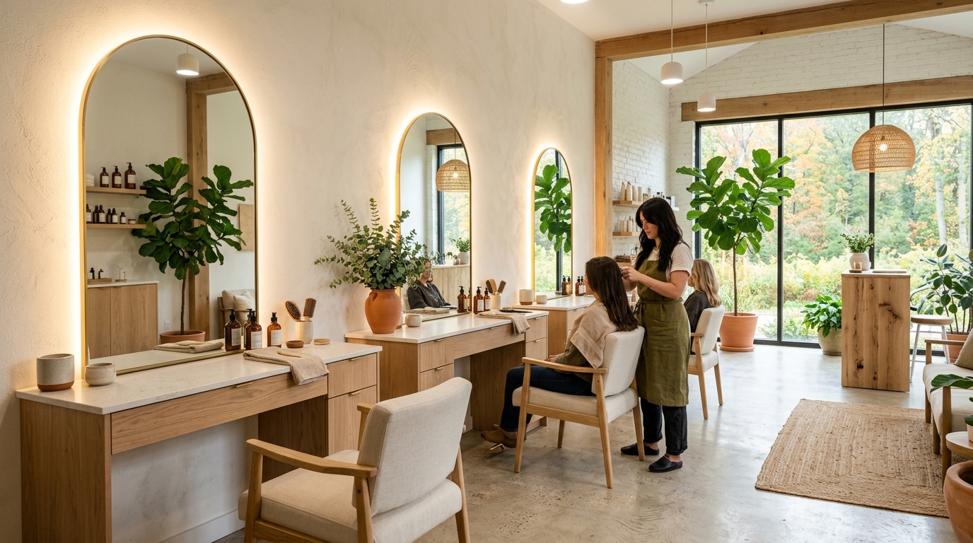Truly Organic Hair Studio Interior